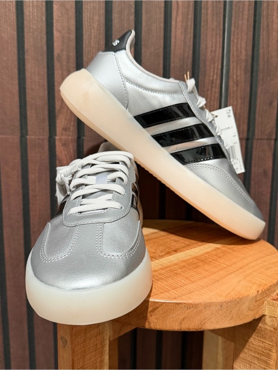 adidas Shoes - Adidas Barreda Decode J Silver Black Gum Sneakers Women’s 6.5 NWT
